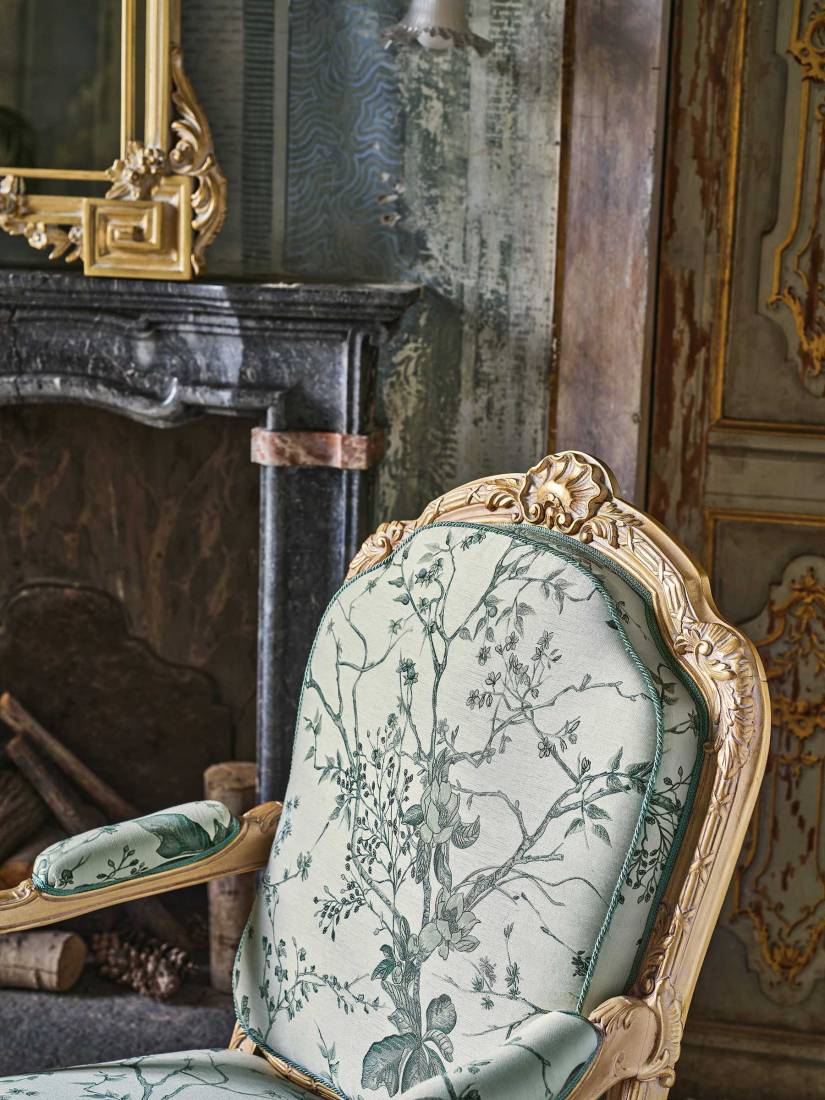 Bellotti ezio luxury italy furniture 25 1043 armchair classic floral silk 2