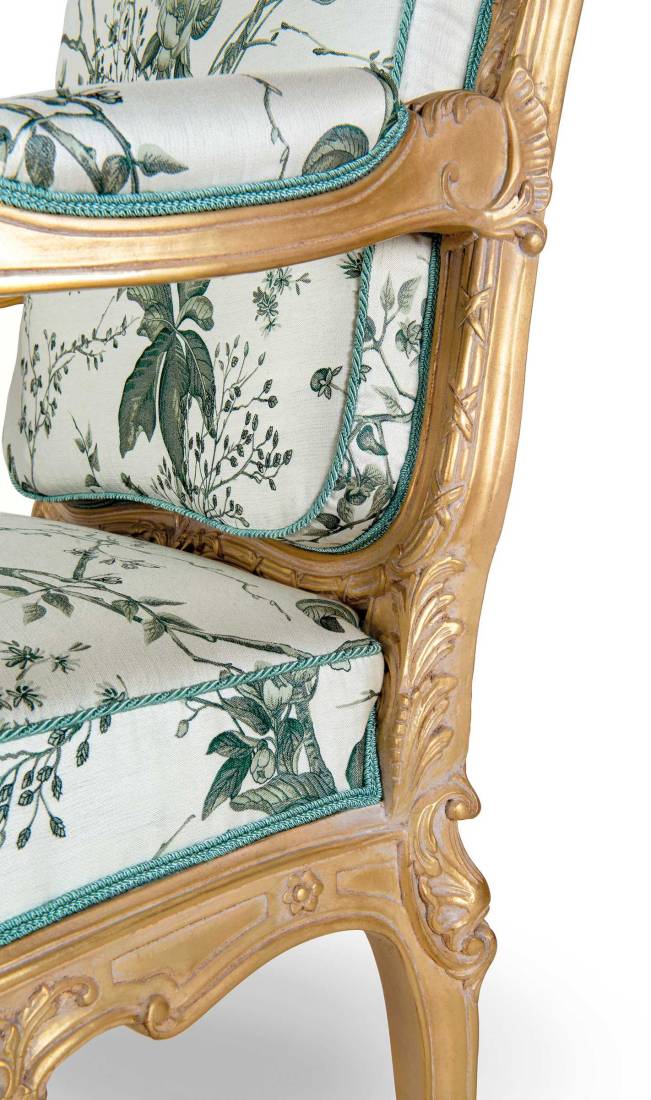 Bellotti ezio luxury italy furniture 25 1043 armchair classic floral silk 5