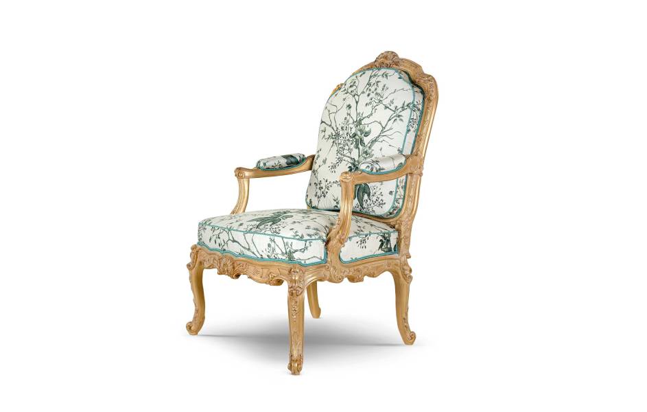 Bellotti ezio luxury italy furniture 25 1043 armchair classic floral silk 00