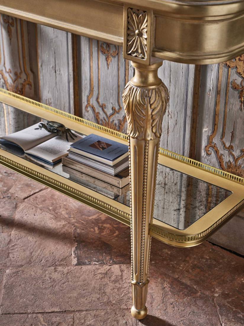 Bellotti ezio luxury italy furniture 25 1054 consolle classic marble gold 4