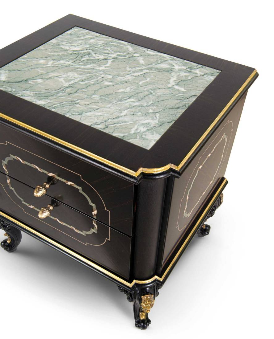 Bellotti ezio luxury italy furniture 25 1061 bedside table classic mother of pearl inlay 5