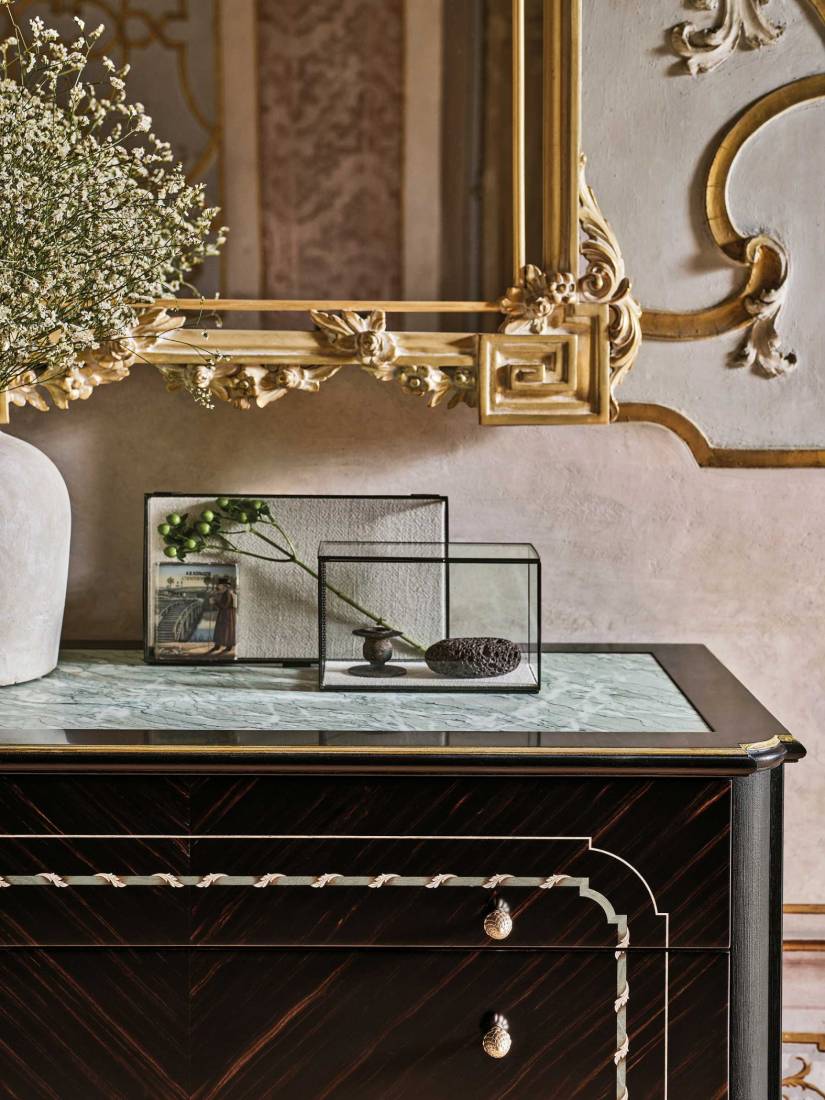 Bellotti ezio luxury italy furniture 25 1062 chest of drawers classic lacquered marble dresser 2