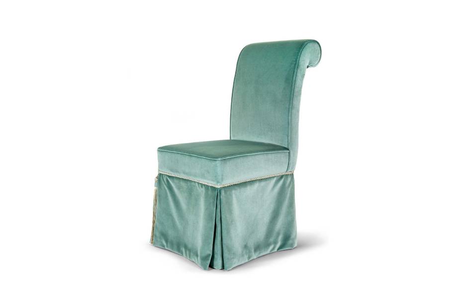 Bellotti ezio luxury italy furniture 25 1063 chair classic aqua green velvet 00