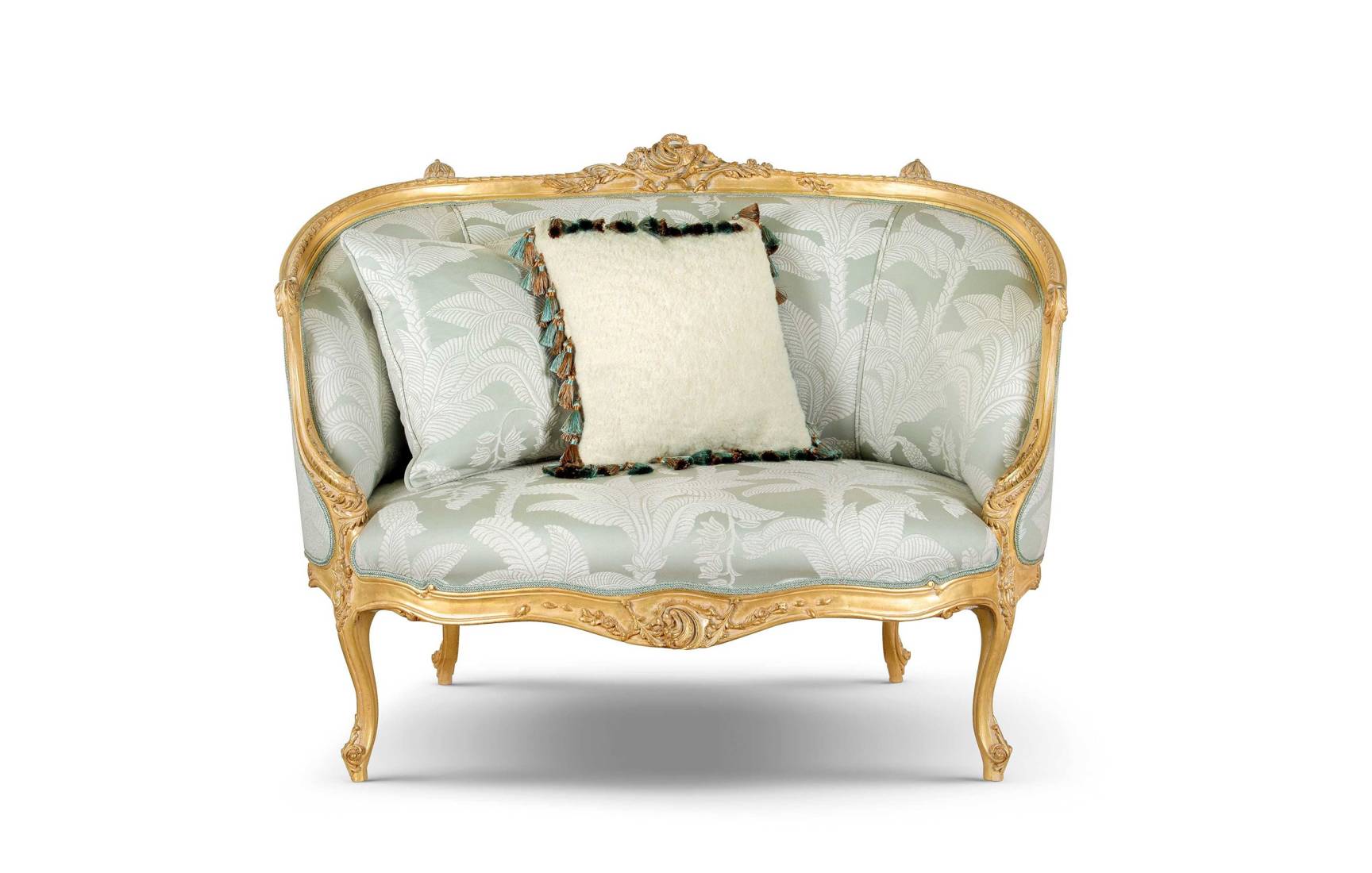 Bellotti ezio luxury italy furniture 25 1064 sofa classic gilded damask loveseat 00