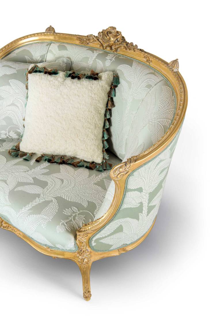 Bellotti ezio luxury italy furniture 25 1064 sofa classic gilded damask loveseat 4