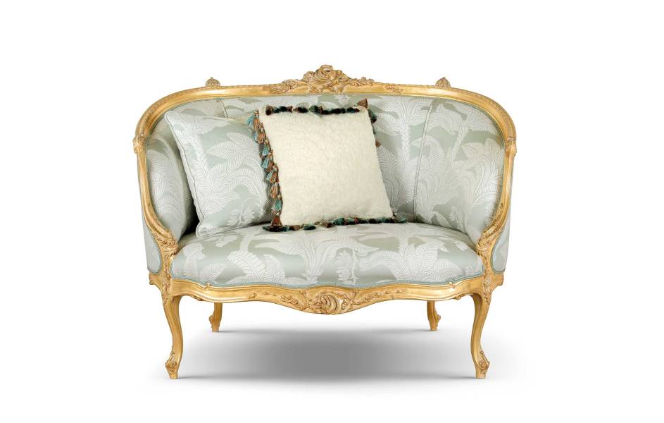 Bellotti ezio luxury italy furniture 25 1064 sofa classic gilded damask loveseat 00