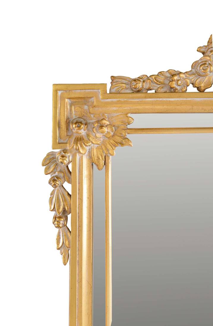 Bellotti ezio luxury italy furniture 25 1065 mirror classic rectangular gilded frame 3