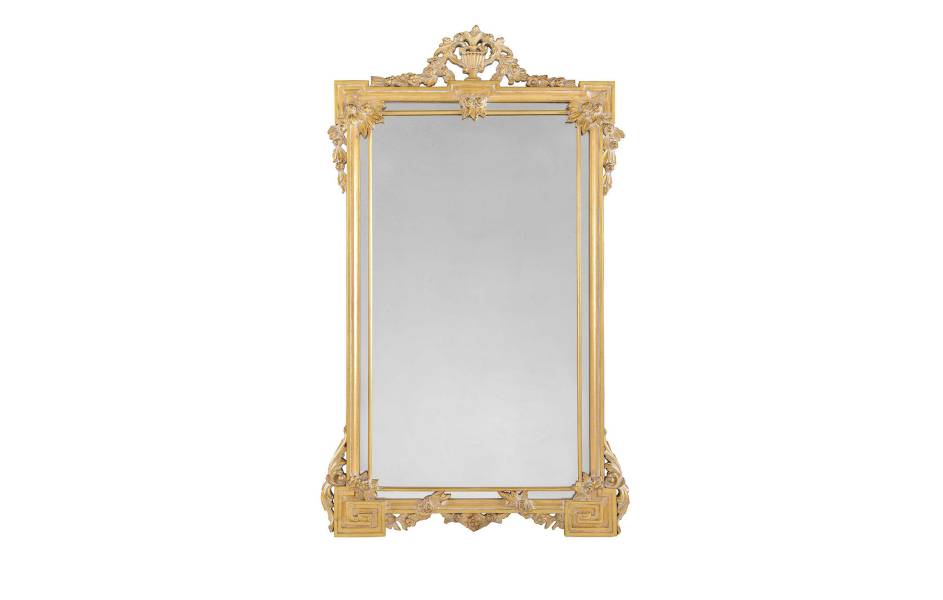 Bellotti ezio luxury italy furniture 25 1065 mirror classic rectangular gilded frame 00 b