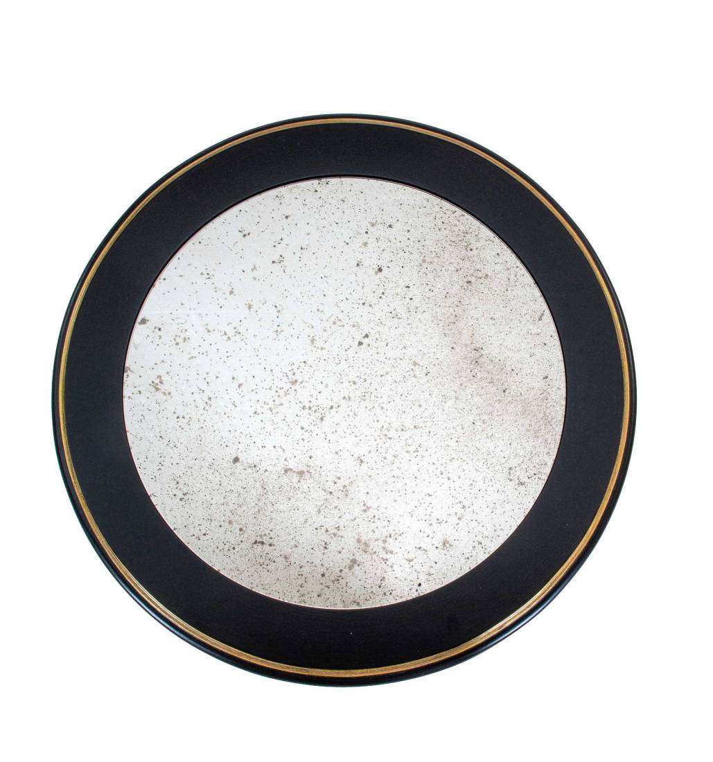 Bellotti ezio luxury italy furniture 4974 small table classic antiqued mirror lacquered 4