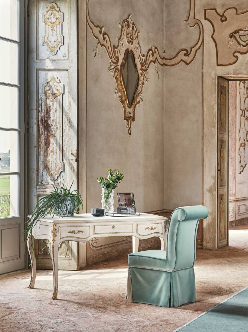 Bellotti ezio luxury italy furniture 5042 consolle classic gold desk 2