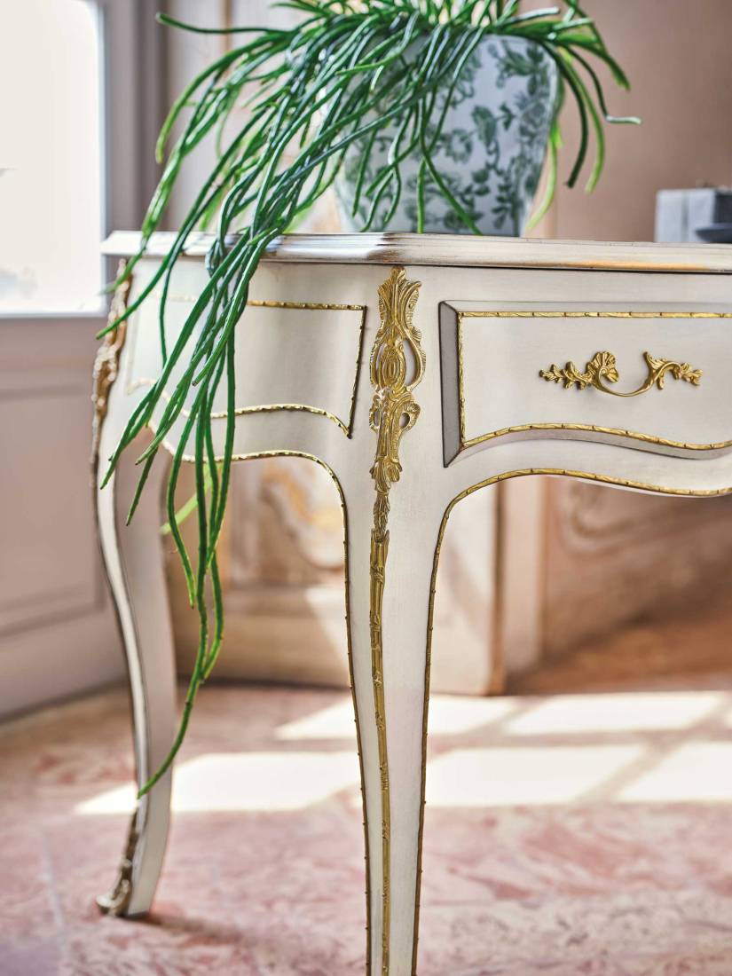 Bellotti ezio luxury italy furniture 5042 consolle classic gold desk 3