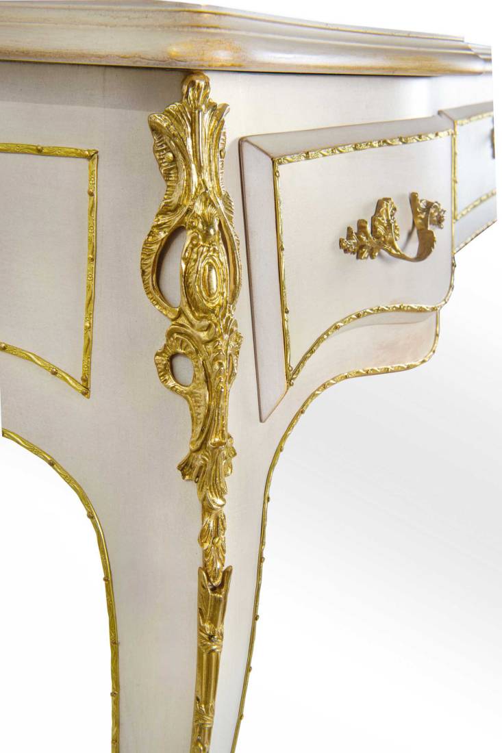Bellotti ezio luxury italy furniture 5042 consolle classic gold desk 5