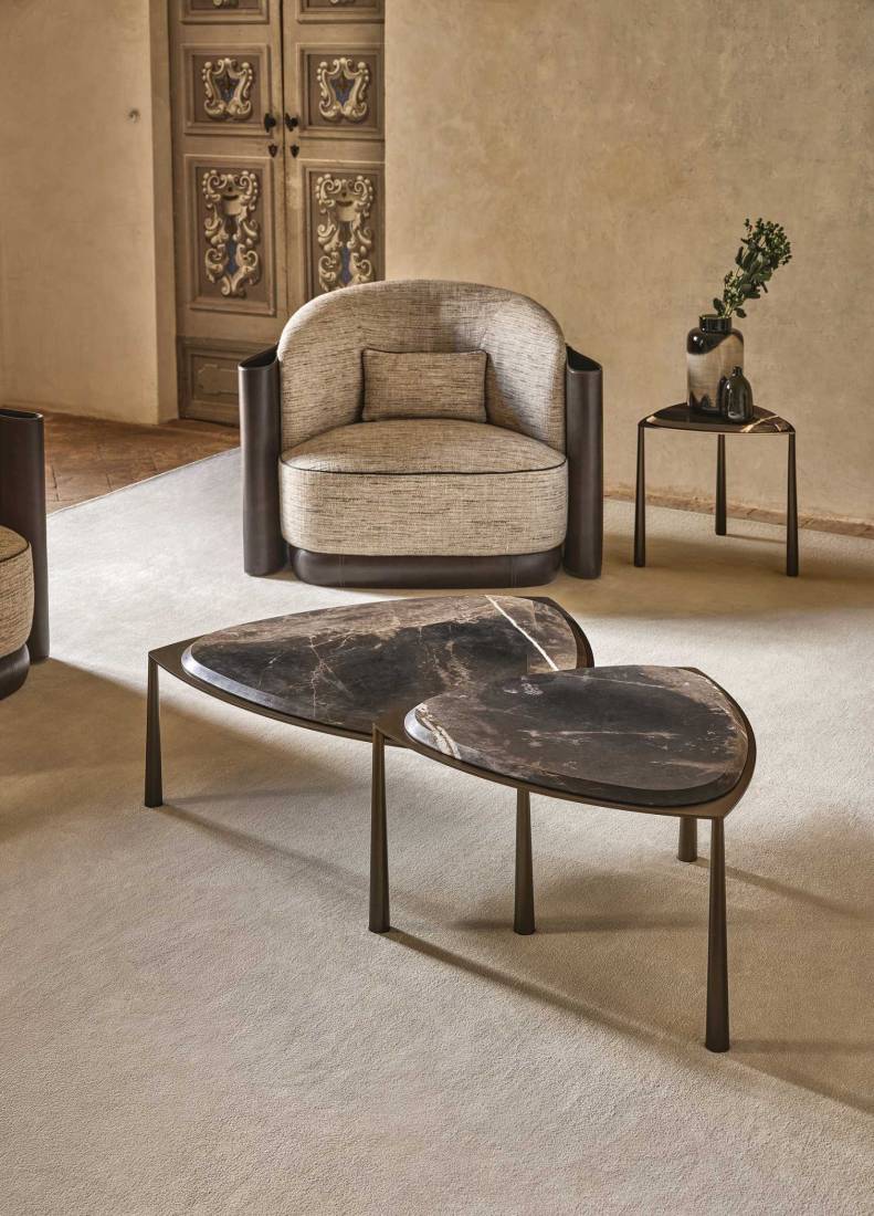 Bellotti ezio luxury italy furniture 2026 03 small table contemporary marble bronze 2